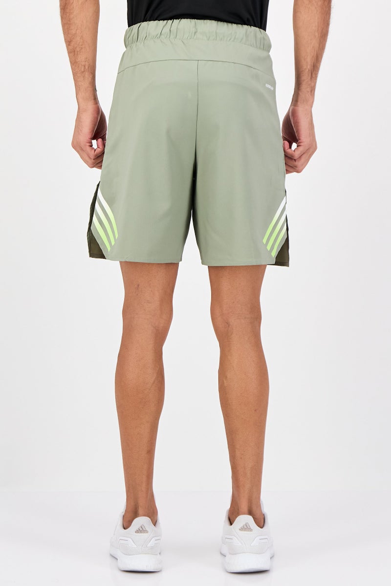 Adidas شورتات تدريب رياضية للرجال بطول 7 إنش، لون أخضر حكيم - Image 2